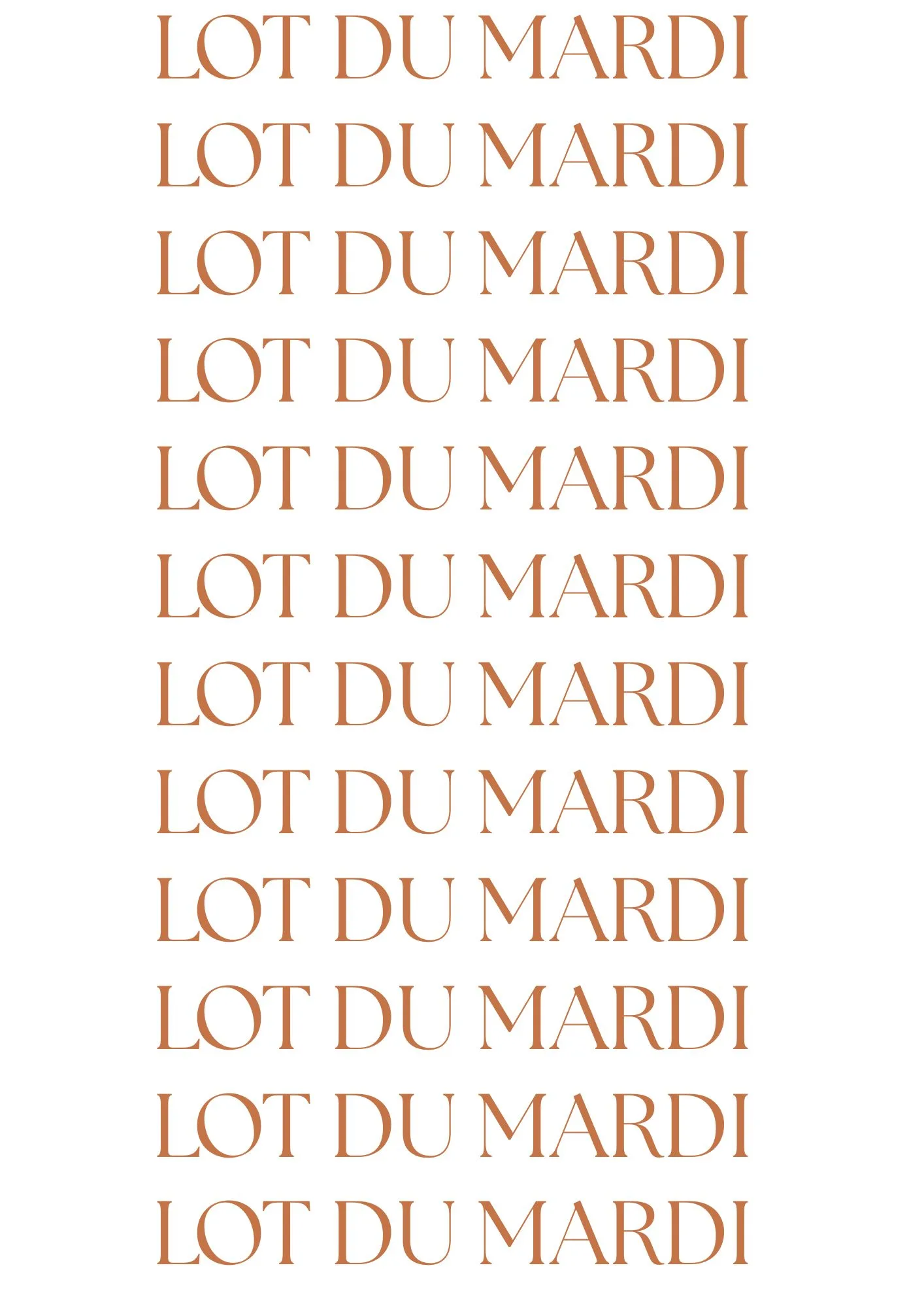Lot du Mardi