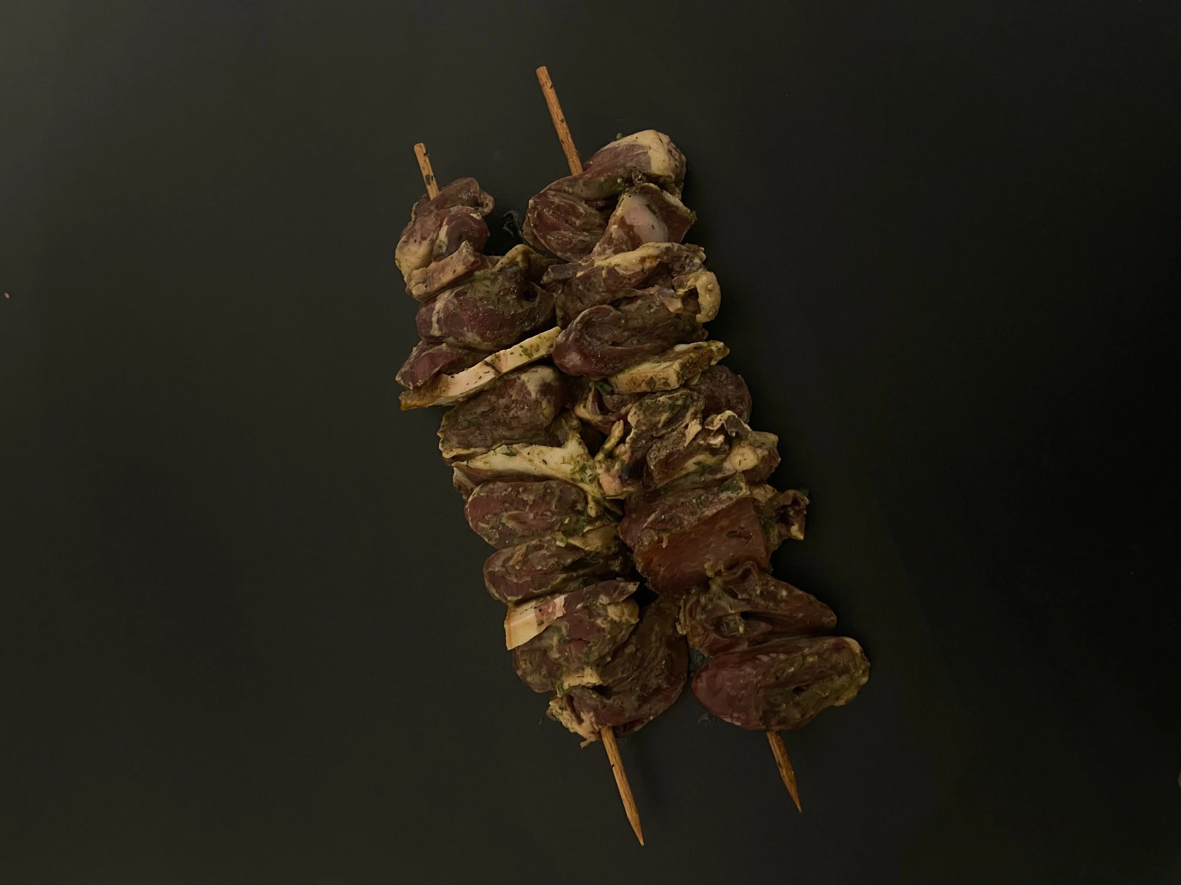 Brochette cœur canard en persillade