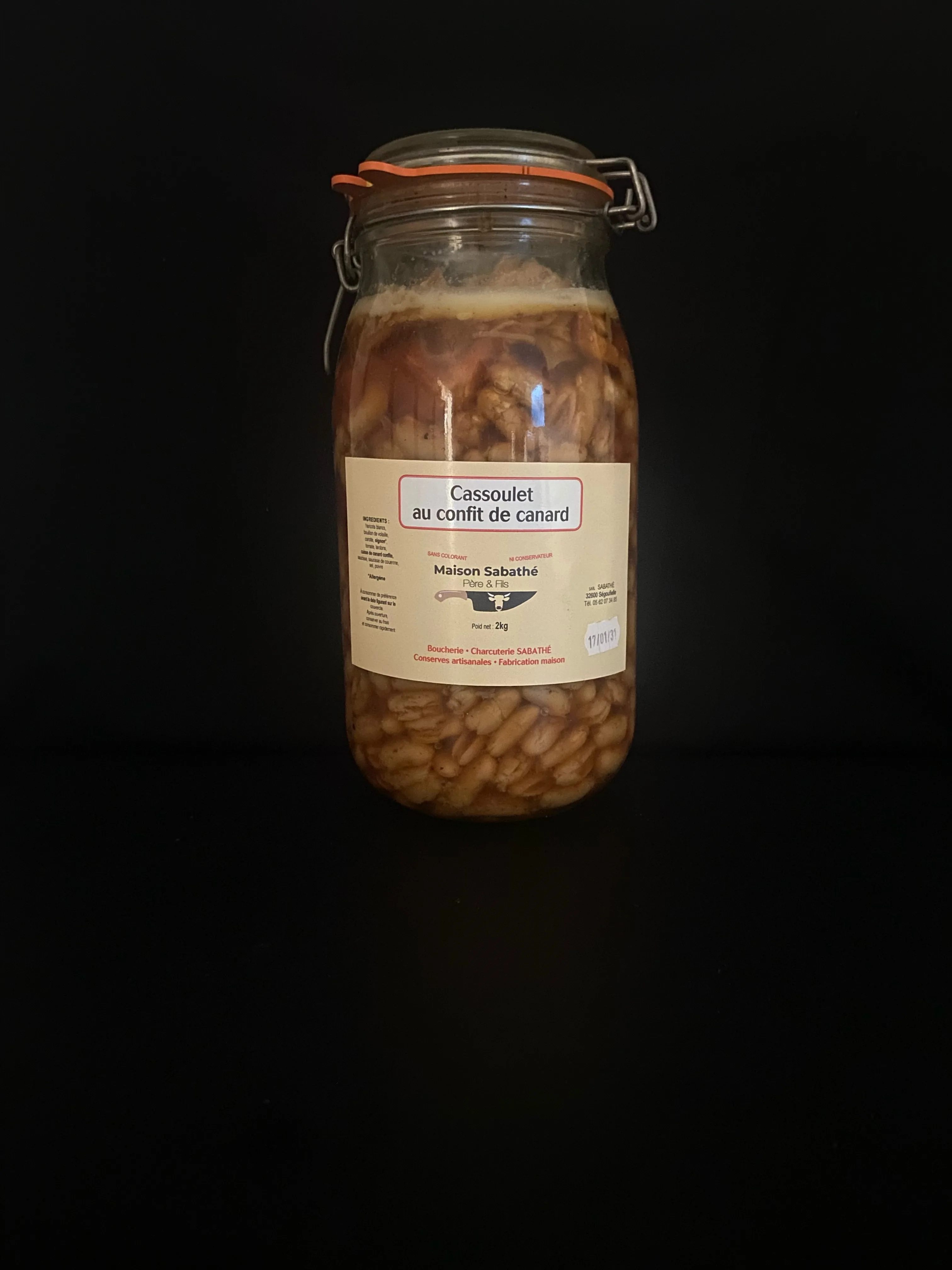 Cassoulet confit canard (3kg)