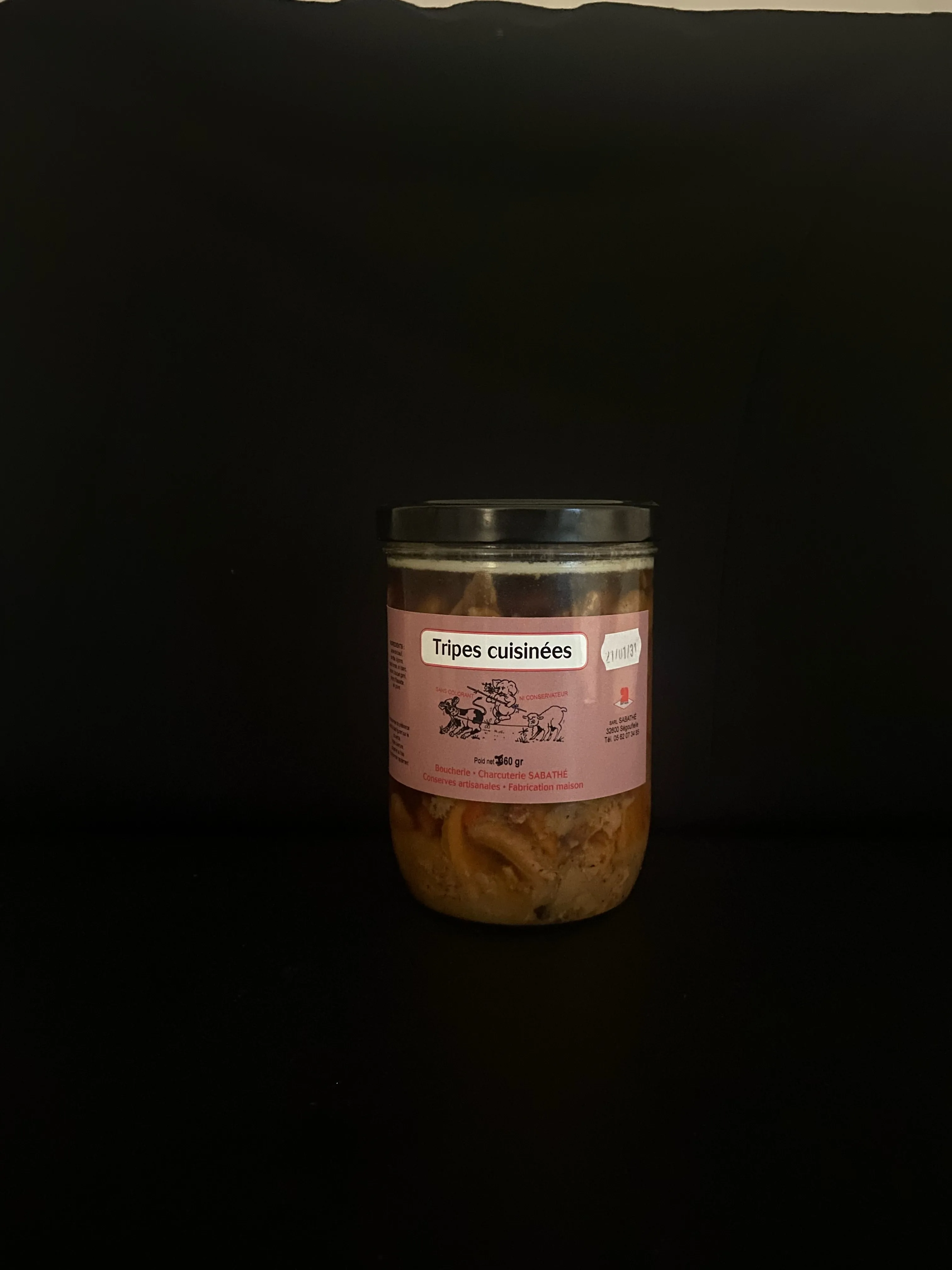 Tripes cuisinées