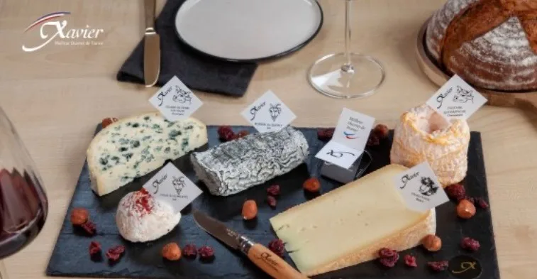 Plateau fin repas Fromage sélection Xavier