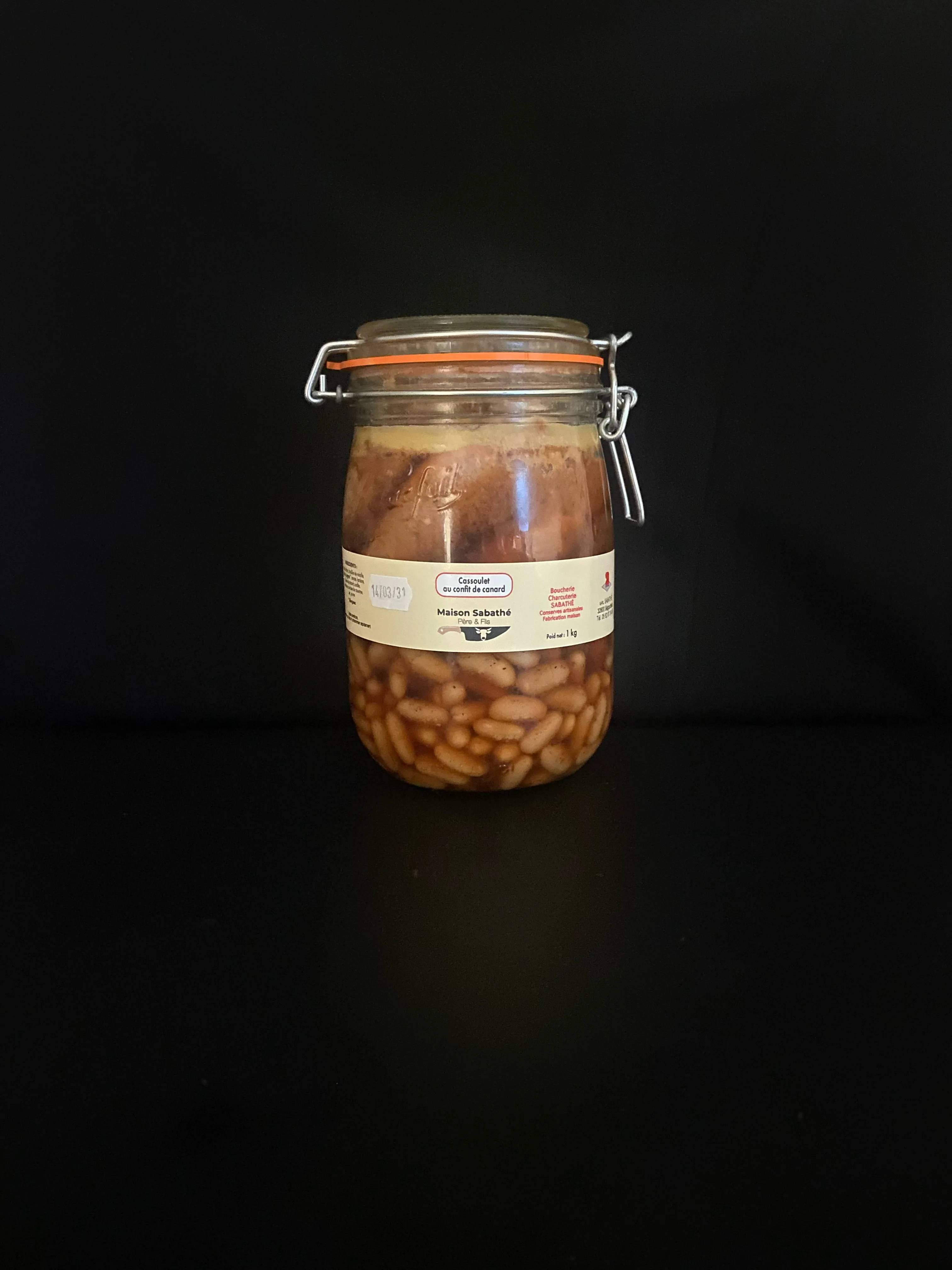 Cassoulet confit canard (1Kg)