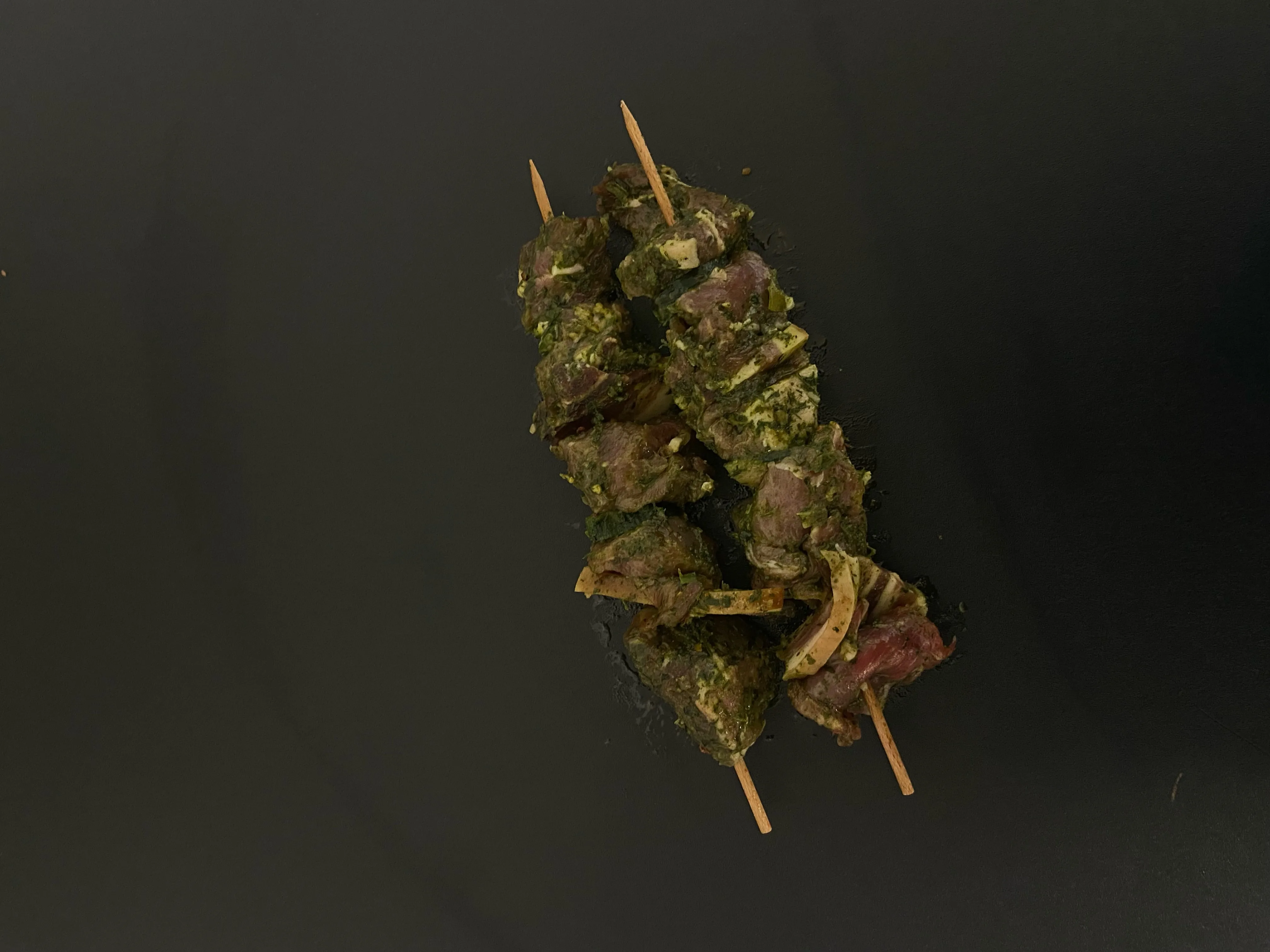 Brochette agneau ail des ours