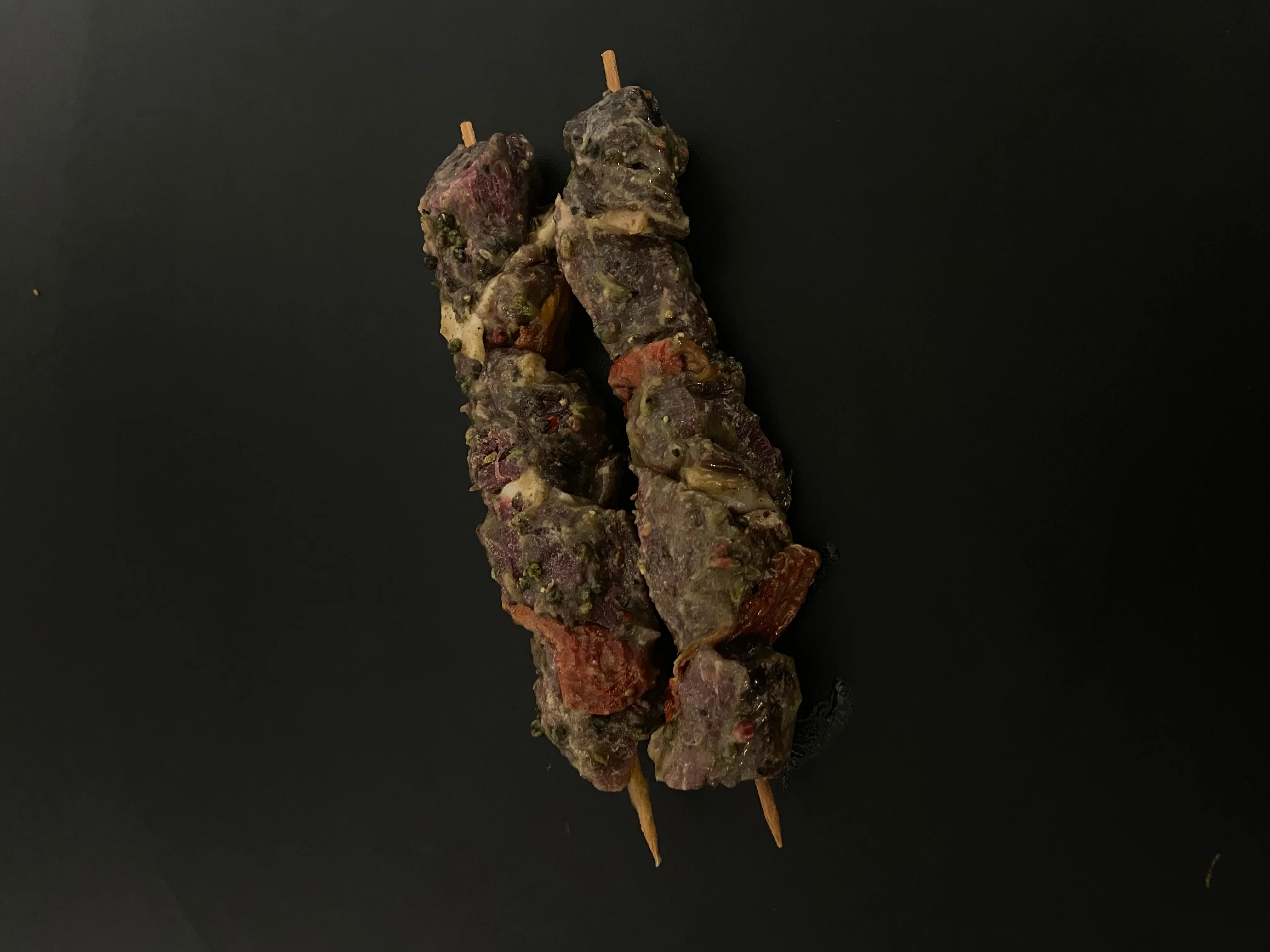 Brochette bœuf aux poivres