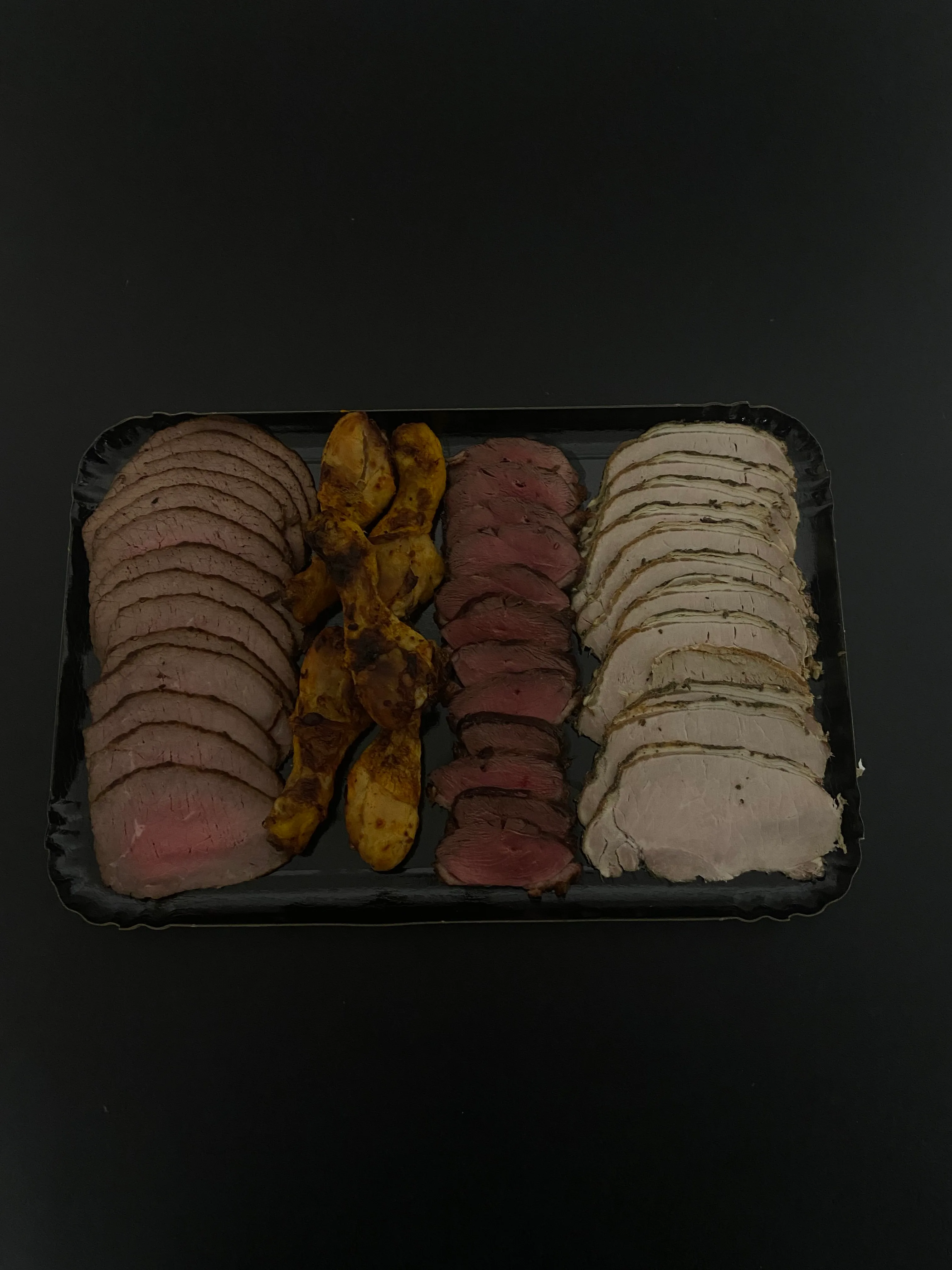 Rôti boeuf, porc, poulet & magret